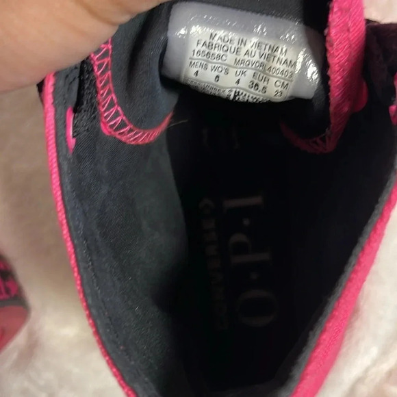 Converse X OPI V-I-Pink Passes Chuck Taylor All Star High Top Sneakers Size 6 - Picture 9 of 9